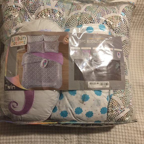 JLA Home Aqua 5-Pc. Twin Comforter Ensemble - Picture 8 of 10